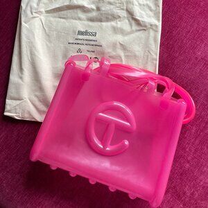 Melissa x Telfar Medium Jelly Shopping Bag — Pink